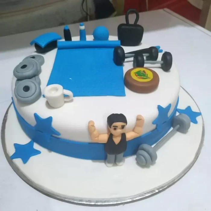 Gym Gains Cake by Ivan Bakers - Delivery in Delhi, Ghaziabad, Noida, Greater Noida, Gurgaon, and Faridabad